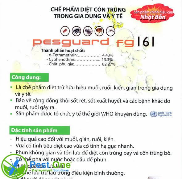 Thuốc diệt côn trùng pesguard FG 161