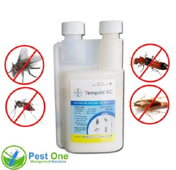 Temprid SC giúp kiểm soát: Muỗi, ruồi, gián, kiến rệp, bọ chét.